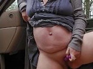 masturbation, orgasme, en-plein-air, pisser, enceintes, amateur, milf, maman, ejaculation, mère