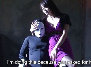 Subtitled bizarre Japanese zentai suit drama foreplay in HD