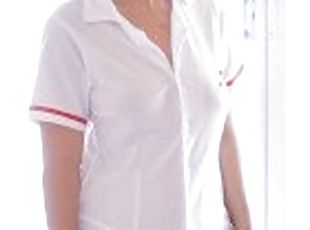 Hot wife nurse cosplay fuck husband friends in hotel