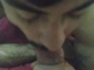 BEARDED BOY SWALLOWS A HUGE WAD OF CUM FROM UNCUT HUNK