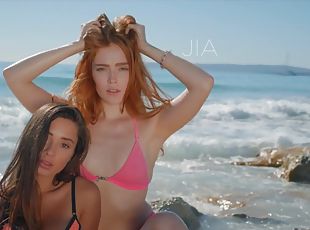 Amazing russian teen Jia Lissa threesome sex