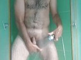 banyo-yapma, baba, kıllı, mastürbasyon-masturbation, fışkıran-su, amatör, üstüneyüzüne-boşalma, birdenbire, meni, sauna