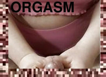 orgasm, fru, amatör, cumshot, milf, avrunkning, sprut