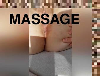 masturbação, anal, massagem, dedos, pov, fecho, buraco-de-cu