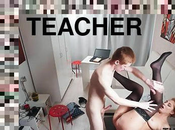 russe, enseignant, hardcore, lingerie, fétiche, cougar