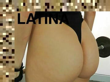 latino, culazo, a-solas, gimnasio, calientapollas