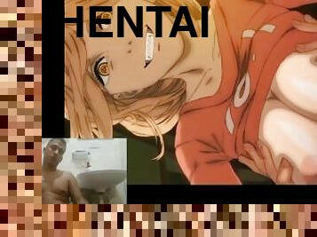 potwór, amatorskie, wytrysk, anime, hentai