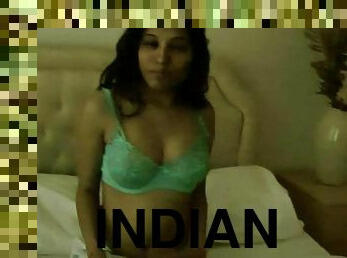 Nude posing with sleazy Indian chick