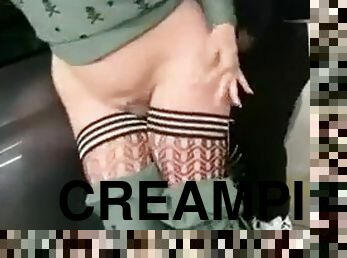 CREAMPIED in Public Parking Lot