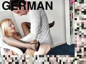 German Skinny Blonde Tattoo Teen Fuck In Amateur Porn With Kitty Blair