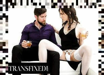 TRANSFIXED - Curious Hung Straight Stud Chris Epic Experiments With Hot Trans Escort Korra Del Rio