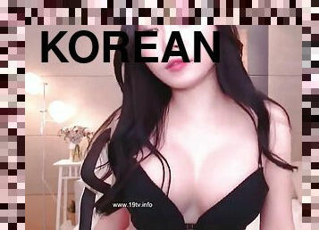 Korean sexy model in tights creams her body