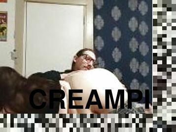 amatör, leksak, creampie, bbw, gagging, ögonbindel, kuk