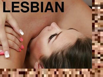 Lesbians having intense pussy stimulation