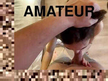 amatør, blowjob, deepthroat, pov, cum, spansk, hotel