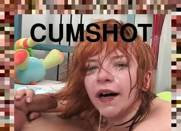 Ginger teen Madelyn extreme face fuck porn