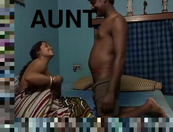 Desi aunt enjoying sex with her neighbor guy