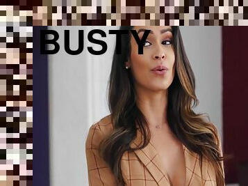Busty Latina Realtor Katana Kombat Takes A Break To Suck & Fuck A