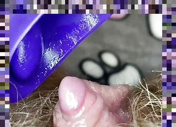 klitoris, extrémne, zarastené, masturbácia, orgazmus, pička, amatérske, hračky, hardcore, domáce