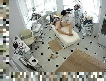 Secret fetish spycam footage in waxing salon