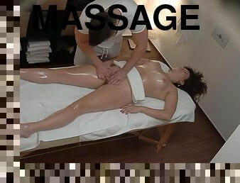 Male Pole Riding On Massage Table