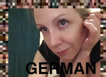 Raunchy German mom really like deepthroat cock sucking