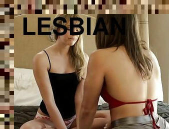 lésbicas, adolescente, estrela-porno, rabo, gritando