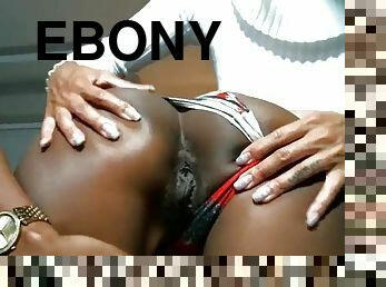 Ebony lesbian tease
