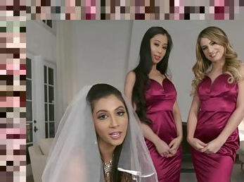 Bride and two bridesmaids banged in POINT-OF-VIEW xozilla porn movies
