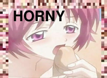 Horny teen cute anime girl fucked in shower