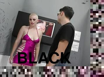 Riley nixon sucks black cock for money  gloryhole