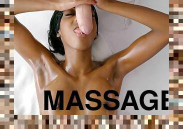 Massage Rooms - Oil Drenched Lovemaking With Ebony UK Babe 1 - Michael Fly