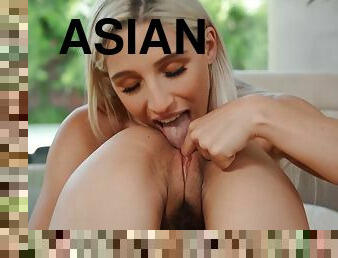 asiatiche, orgasmi, fichette, lesbiche, coppie, bionde, indumenti-a-rete, ingorde