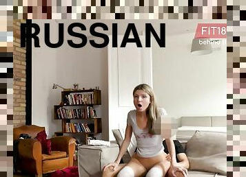 Russian tiny teen Gina Gerson Behind The Scenes video