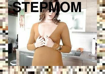 Stepmom helps out her always horny son
