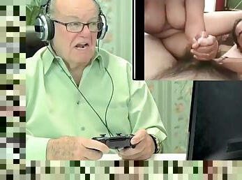 Old people react to porn