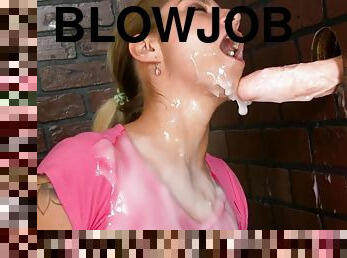 babes, blowjob, cumshot, hardcore, gloryhole