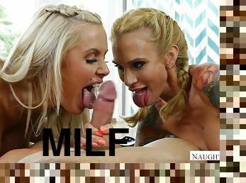 Hot MILF Nina Elle Threesome Porn Video