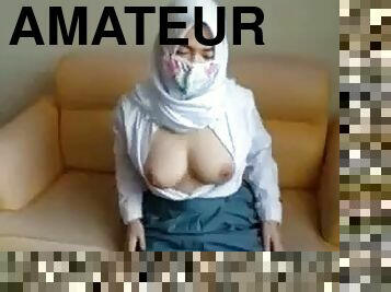 Indonesia hijab masturbation