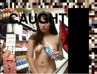 Home d20 this girl get caught in the store naked