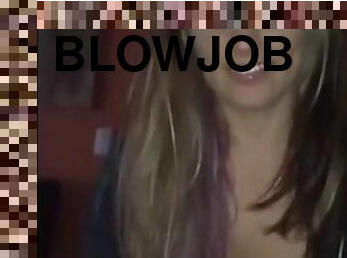 Sloppy homemade blowjob girlfriend