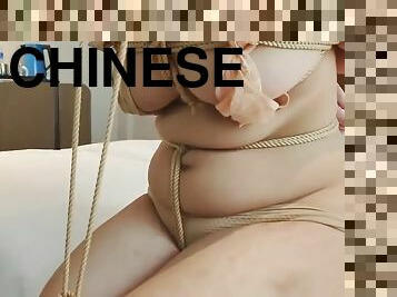 Chinese Short Hair Girl Tied Up
