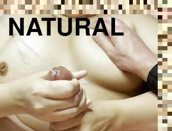 gros-nichons, mamelons, ejaculation-sur-le-corps, milf, branlette, massage, belle-femme-ronde, point-de-vue, ejaculation, naturel