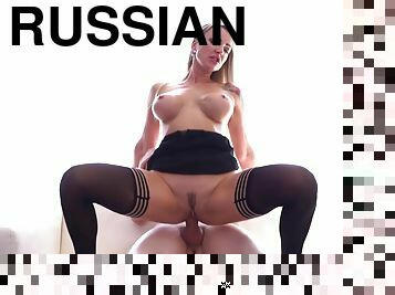 Hot Russian Milf In Black Tights Goes Dick Crazy. Part 1 Of 2 With Elen Million