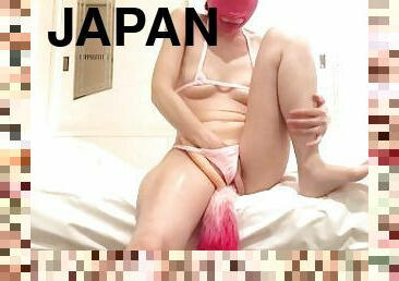 asiático, masturbación, coño-pussy, amateur, anal, casero, japonés, consolador, desagradable, látex