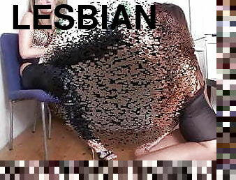 lesbienne, hardcore, bdsm, pieds, blonde, fétiche, latex, brutal, domination, brunette