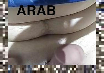 mastubasi, arab, pijat, kecil-mungil, seorang-diri, penis