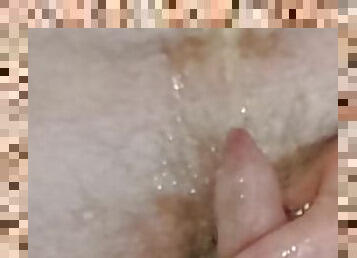 Pissing all over my hot body. Would you join in?