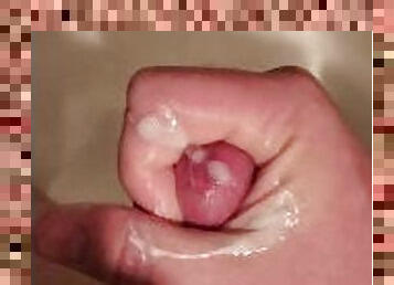 baignade, masturbation, amateur, ejaculation-sur-le-corps, ejaculation, douche, solo, bite