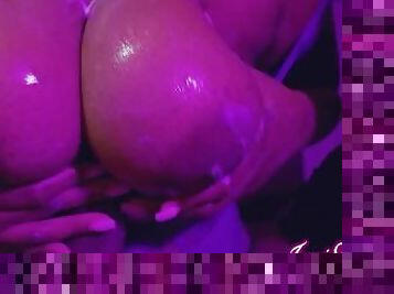 Creamy Ebony Big Titties Jerk Off Session - Imani Seduction & Jayden Starr